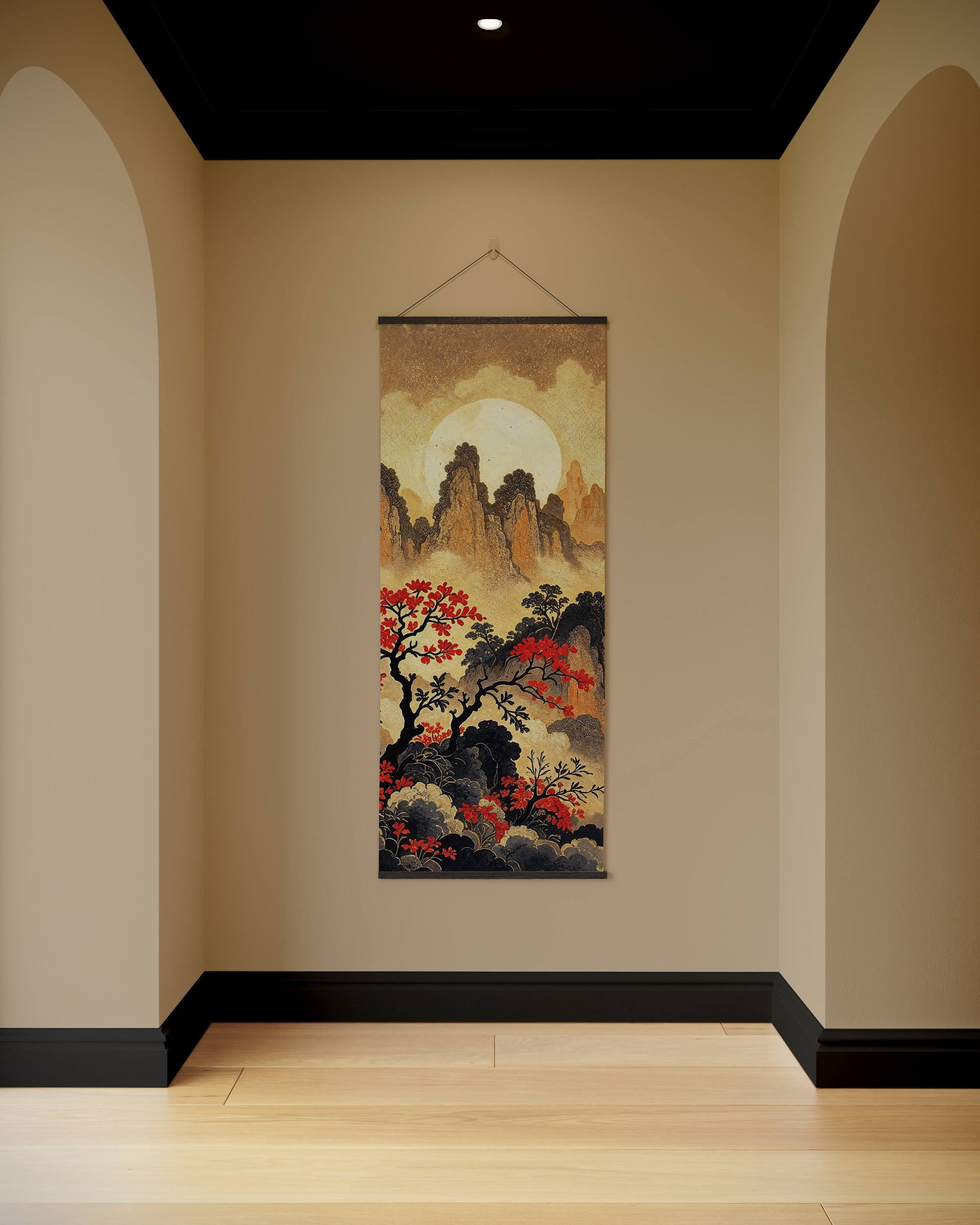 Asian Mountain Tapestry