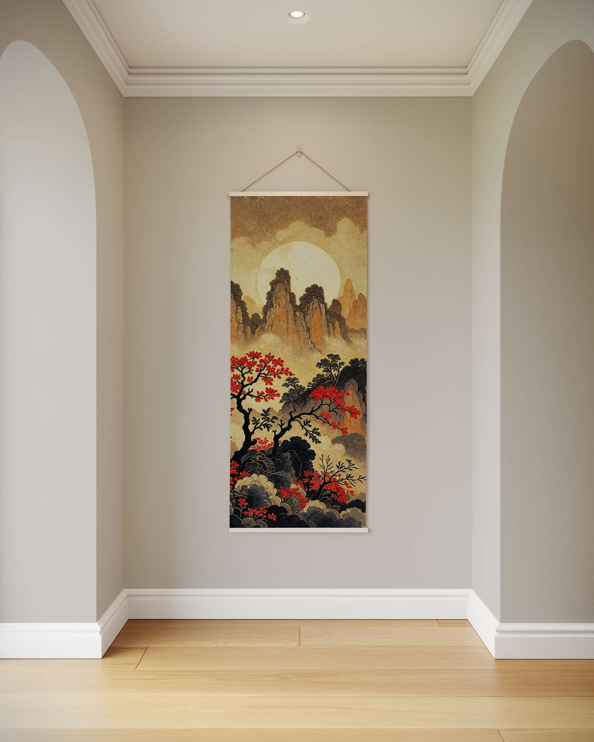 Asian Mountain Tapestry