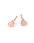 Classic Shiny Heart Studs - 925 Silver, Sweet & Charming Jewellery by MyaMoon at www.brixbailey.com