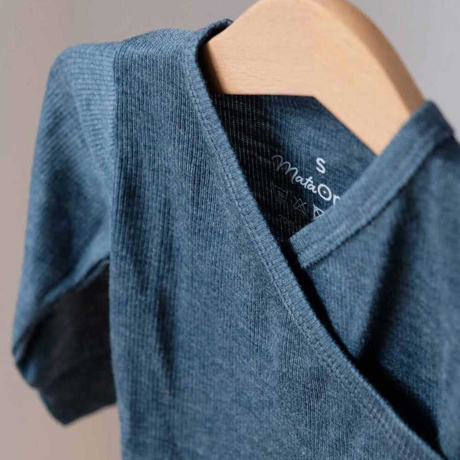 Premium ribbed long sleeve shirt for kids, GOTS certified organic cotton, stylish and comfortable by Mata Origin at brixbailey.com