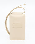 Beige Leather Phone Bag
