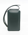 Forest Green Leather Phone Bag