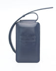 Navy Leather Phone Crossbody Bag