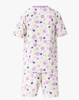Short Summer Pajamas for Kids with Floral Print