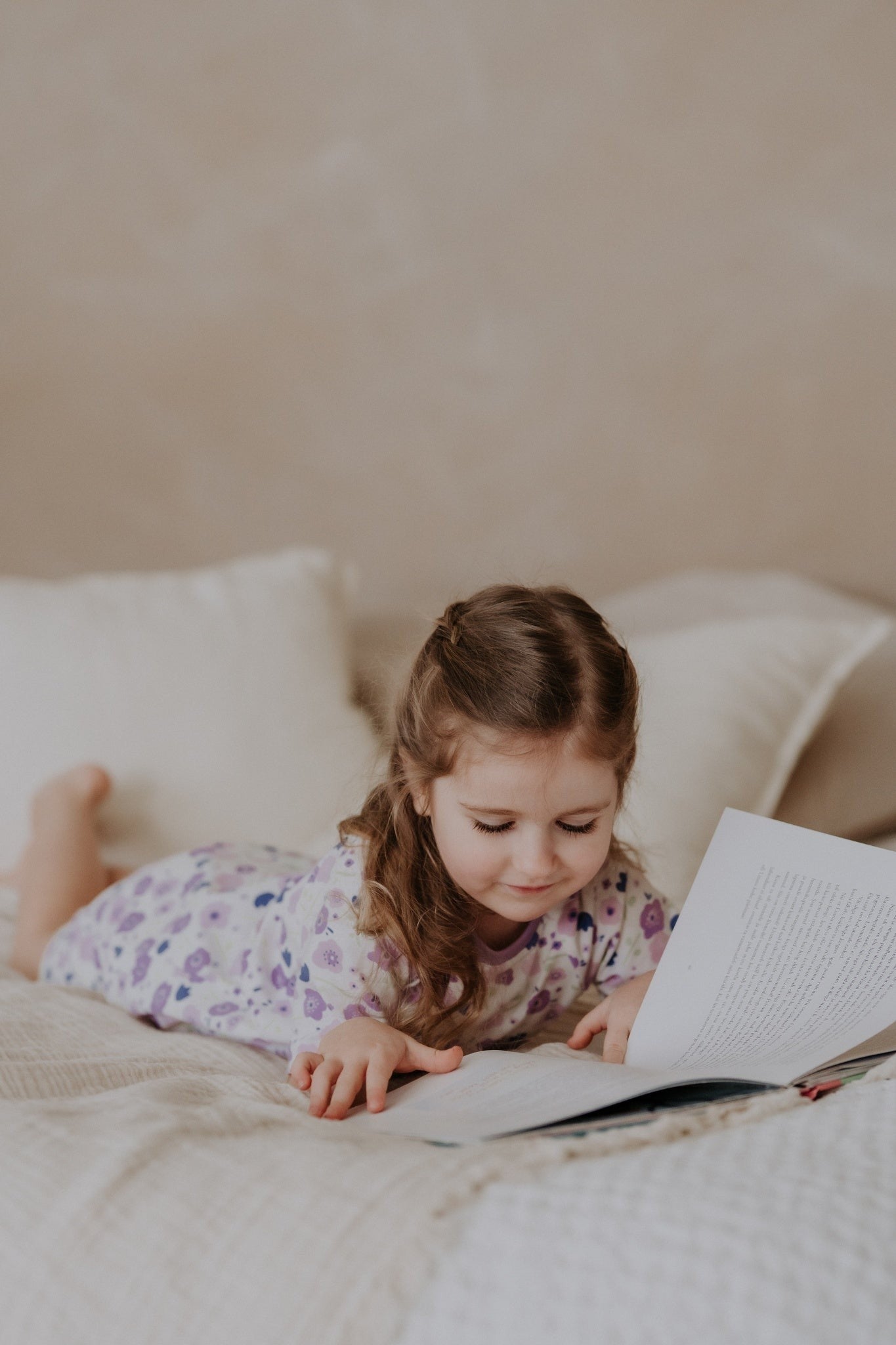 Short Summer Pajamas for Kids with Floral Print