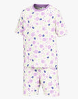 Short Summer Pajamas for Kids with Floral Print
