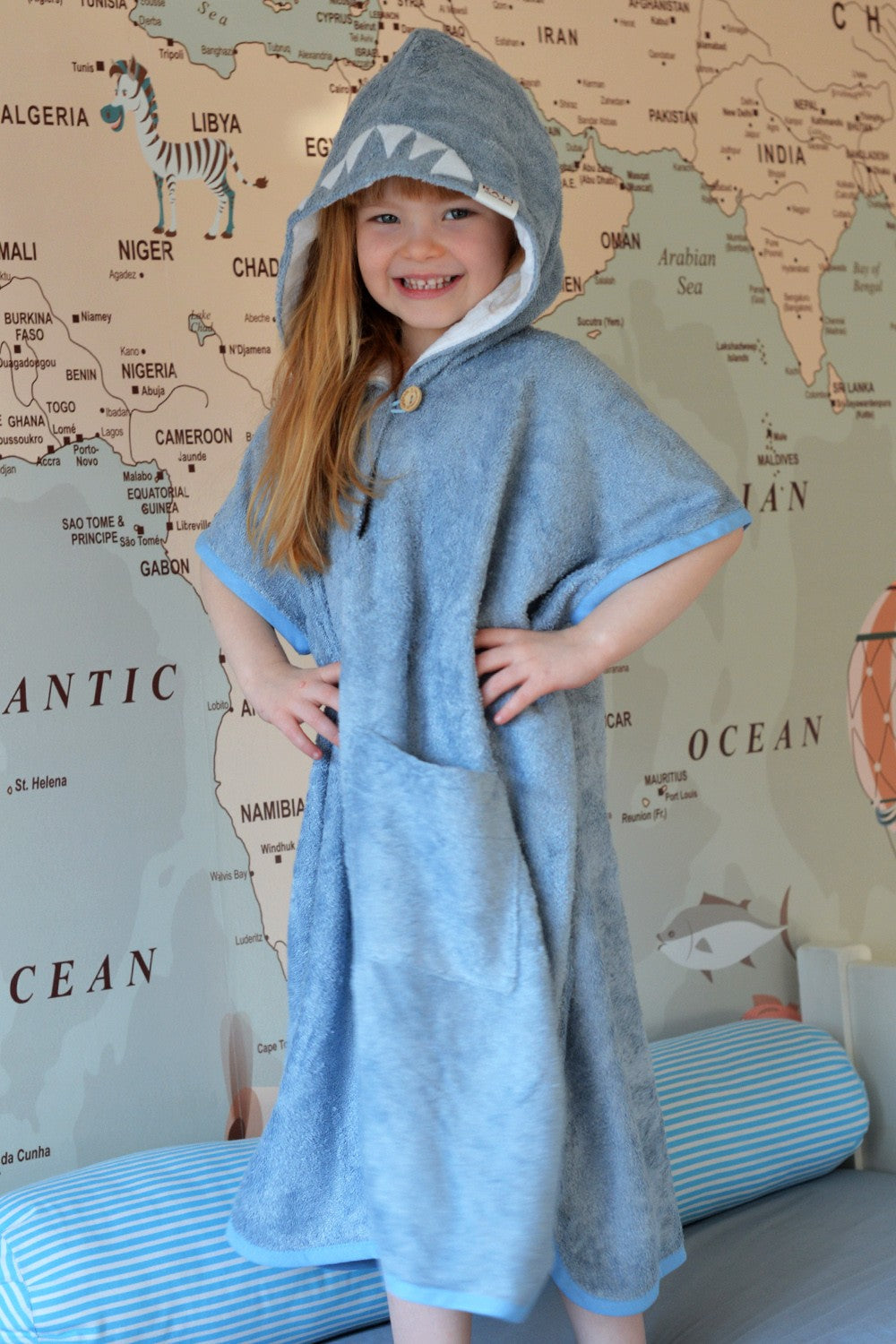 Toddler Shark Poncho Short Sleeve