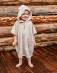 Cozy Short Sleeve Poncho for Toddlers