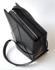 Facet Leather Shoulder Bag