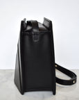 Facet Leather Shoulder Bag