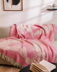 Shrimp love wool throw