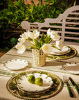 Glorious Green Scalloped Side Plates - Set of 4