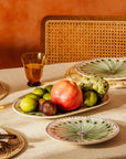 Peacock Side Plate, Green Set of 4