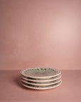 Peacock Side Plate, Green Set of 4