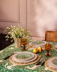 Peacock Side Plate, Green Set of 4