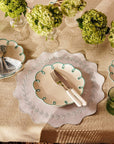 Sky Blue Scalloped Side Plates - Set of 4