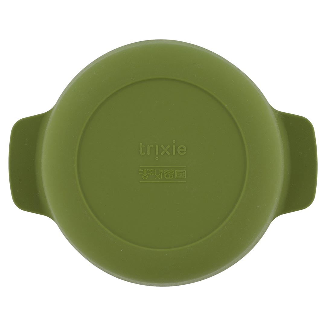 Kids&#39; Silicone Bowl with Wide Handles - Durable, Microwave &amp; Dishwasher Safe, Playful Design by Trixie Baby at www.brixbailey.com