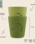 Silicone Cups, 2-Pack - Mr. Dino