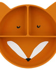 Silicone Divided Suction Plate for Kids - Mr. Fox
