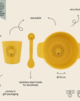 Silicone First Meal Set for Kids - Mr. Lion