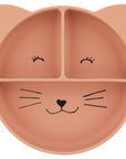 Silicone Divided Suction Plate for Kids - Mrs. Cat