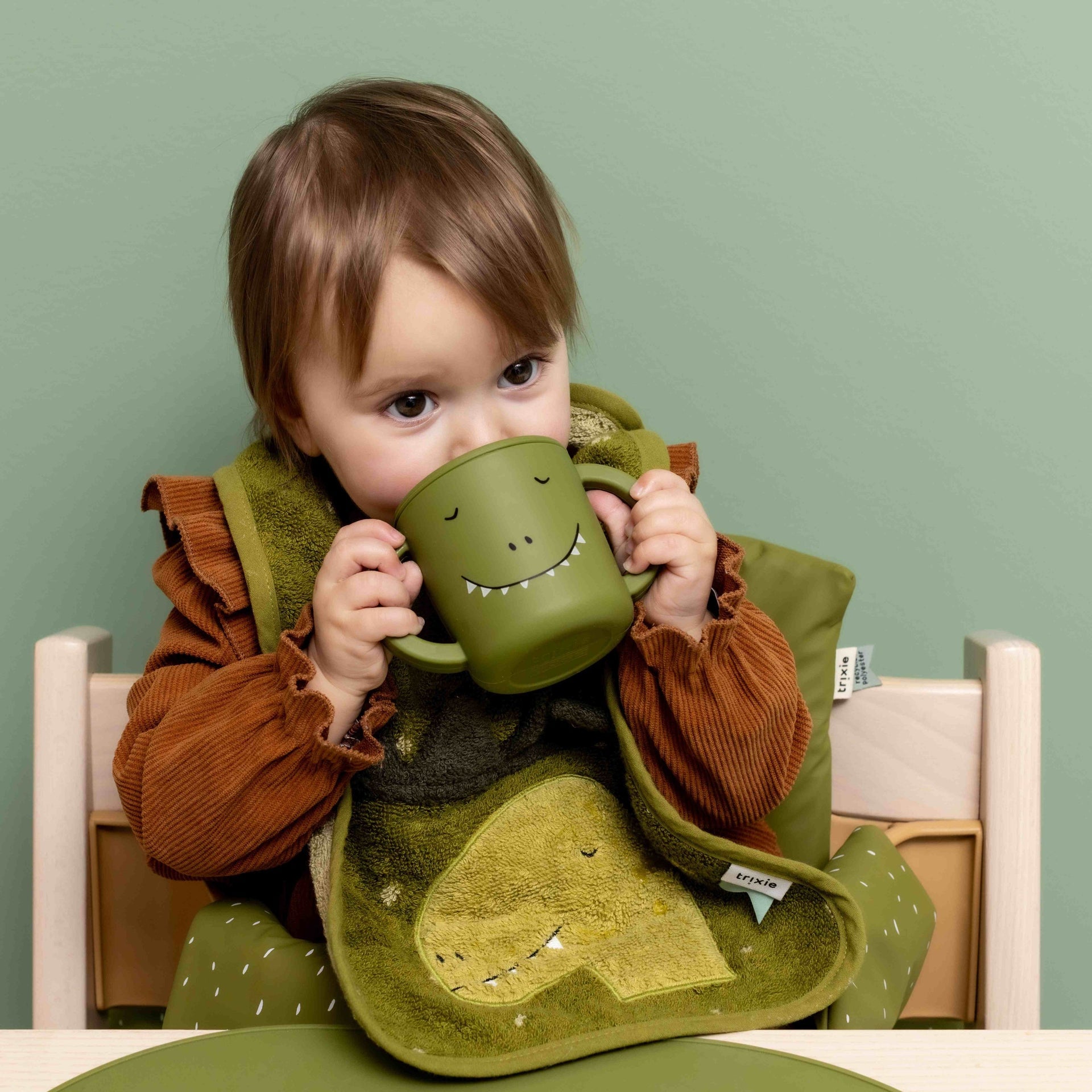 Spill-Proof Silicone Sippy Cup with Easy-Grip Handles - Perfect for Training and Mealtime by Trixie Baby at www.brixbailey.com