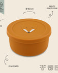 Silicone Snack Container with Lid Fox Design