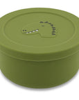 Silicone Snack Container with Dinosaur Lid