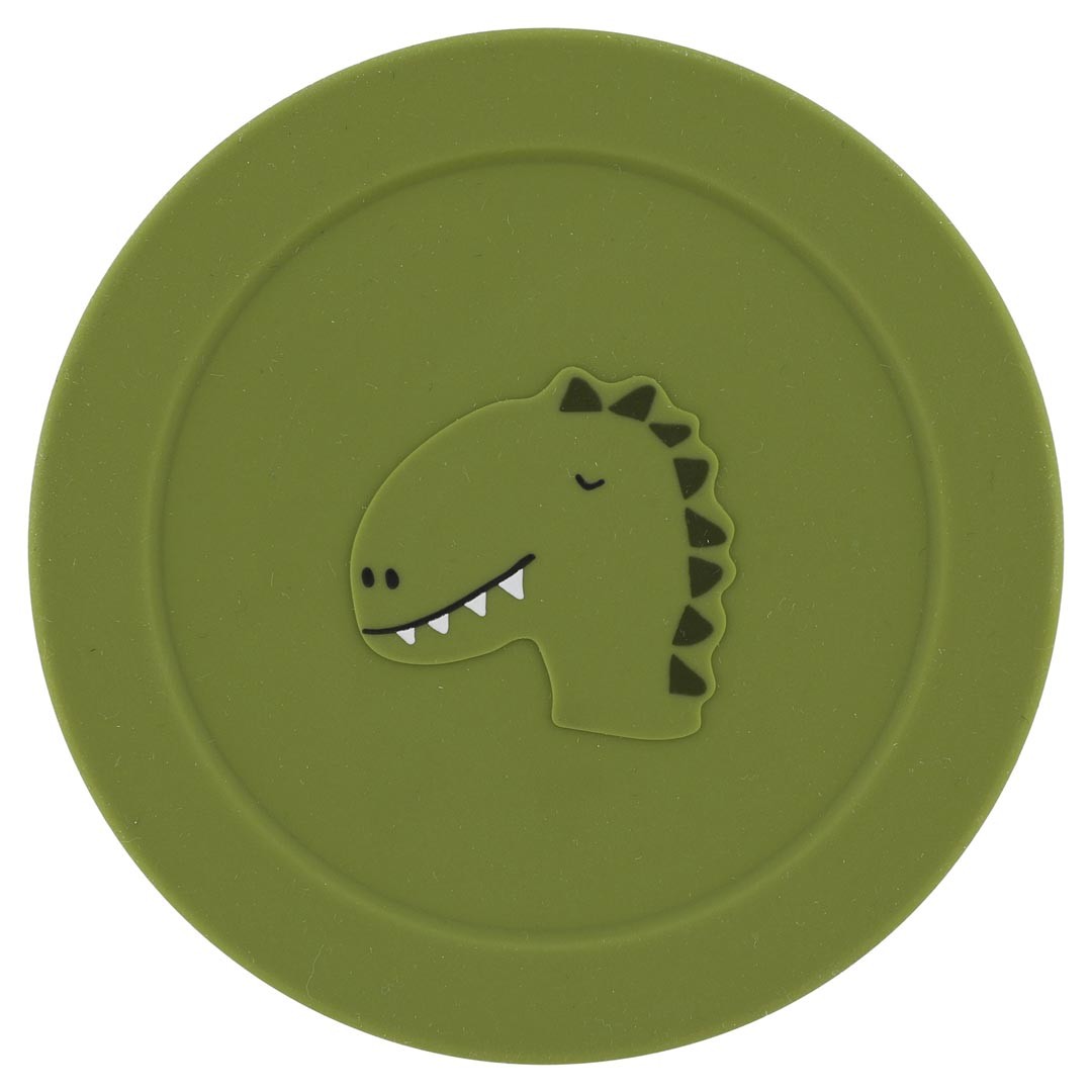 Silicone Snack Container with Dinosaur Lid