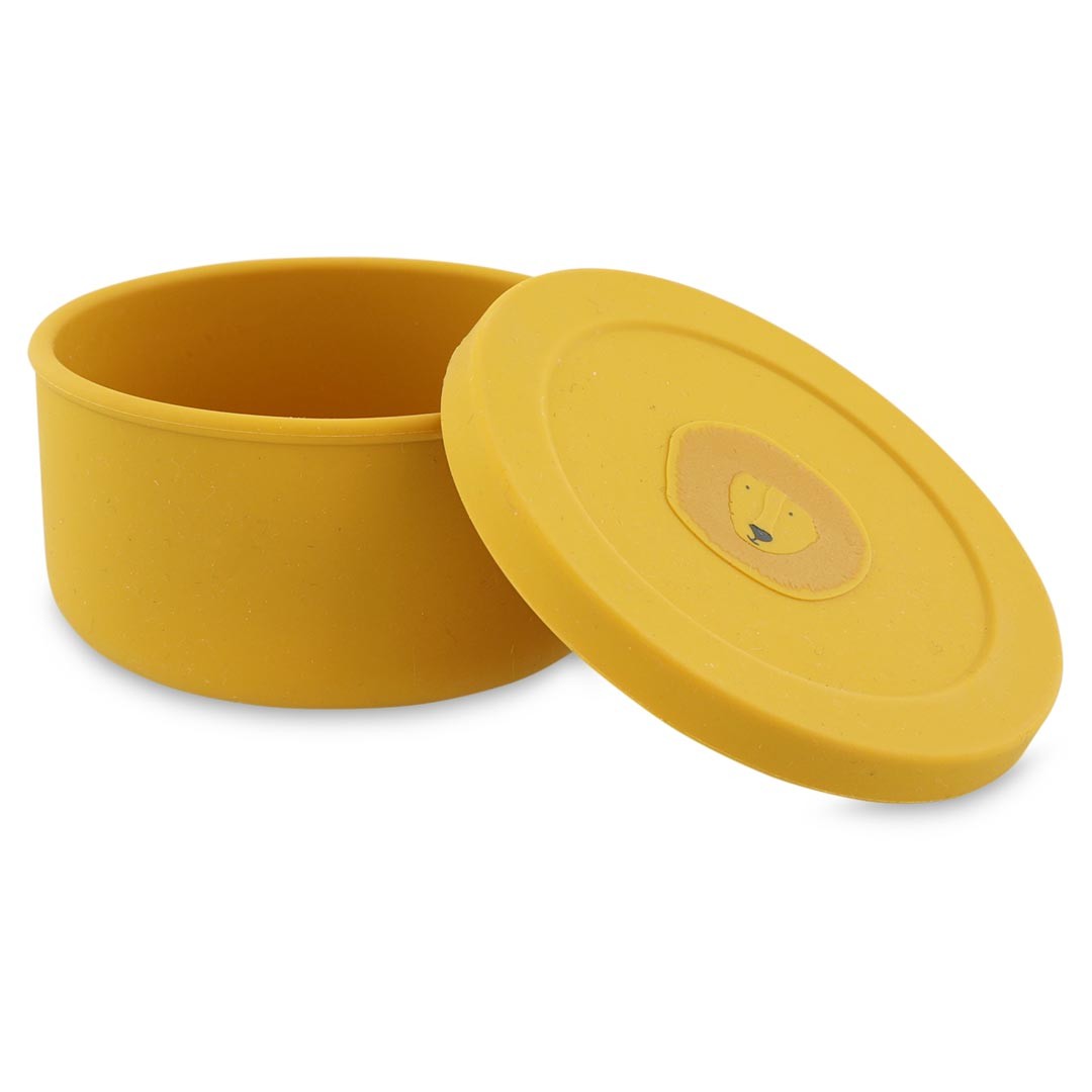 Silicone Snack Container with Lid Lion Design