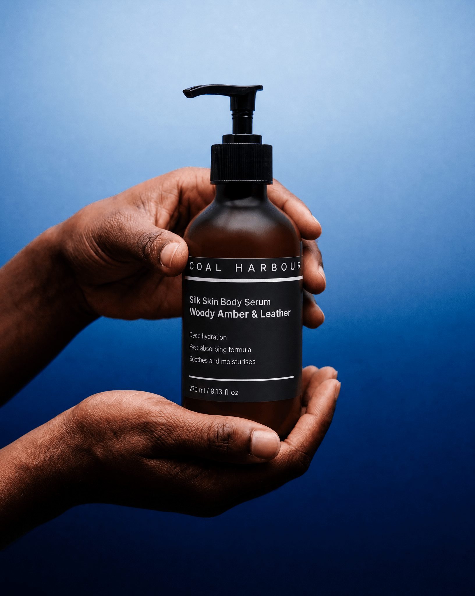 Silk Skin Body Serum - Woody Amber &amp; Leather 270ml