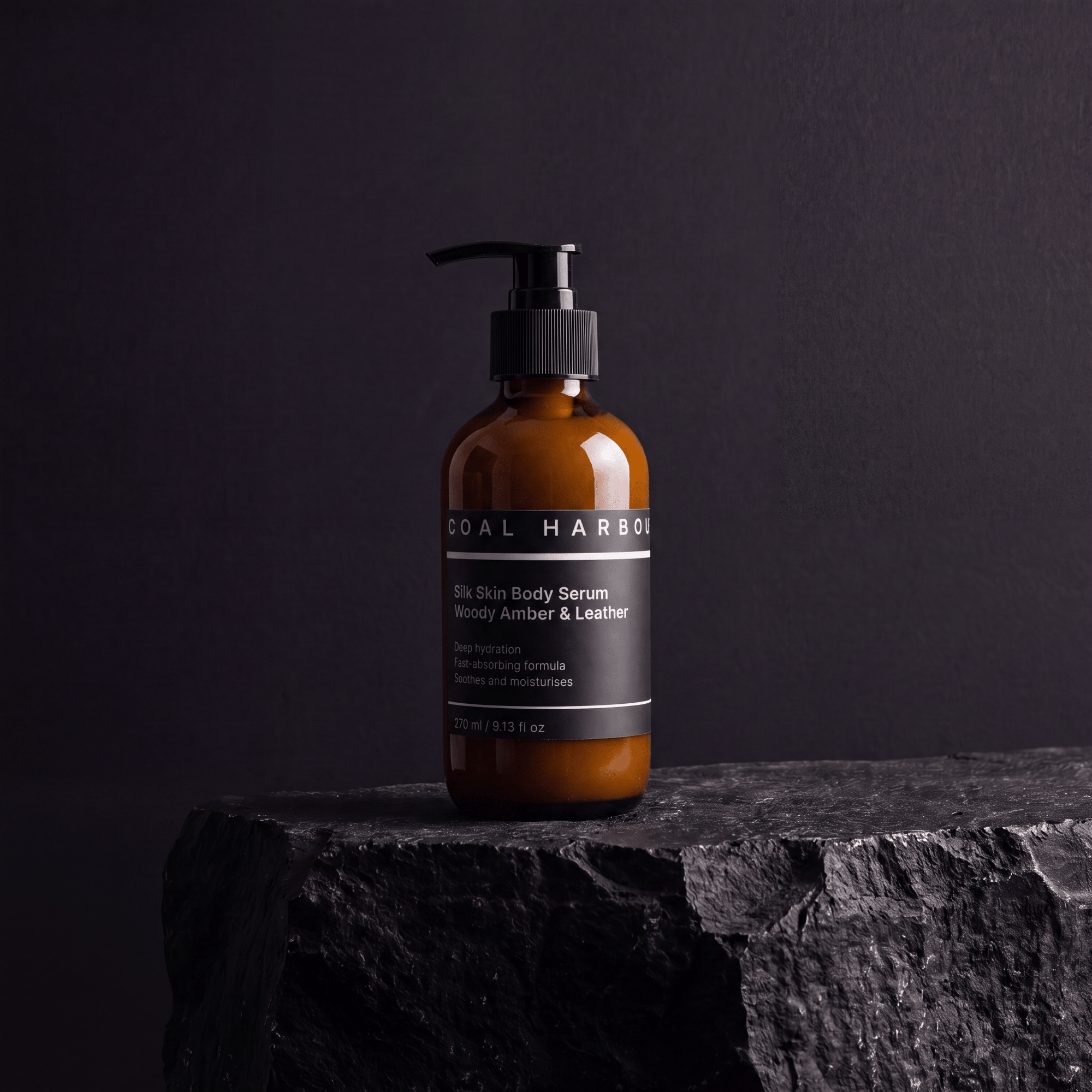 Silk Skin Body Serum - Woody Amber &amp; Leather 270ml