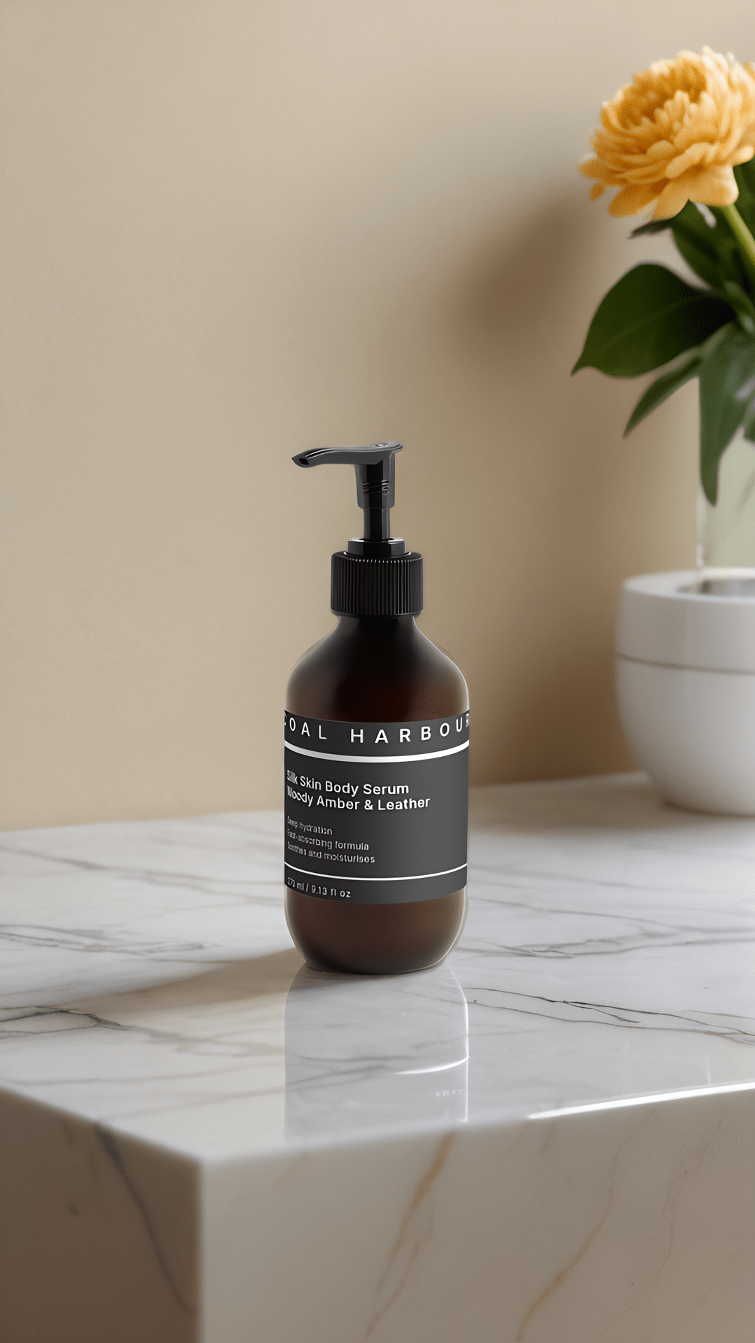 Silk Skin Body Serum - Woody Amber &amp; Leather 270ml