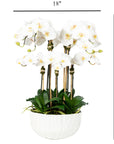 Faux Orchid Centerpiece Arrangement - 24"