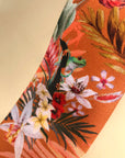 Rust Luxury Silk Pocket Square and tie in Gift set in box, 'Eden' design formal wear for weddings or groomsmen gift