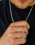 Personalised St Christopher Silver Necklace