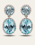 Silver Sky Blue Topaz Aurelia Earrings