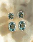 Silver Sky Blue Topaz Aurelia Earrings