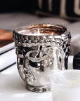 Silver Buddha Candle