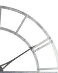 Silver Foil Skeleton Wall Clock 82cm