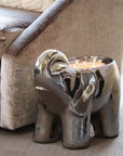 Silver Grand Elephant Candle