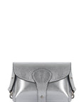 Silver Leather Mini Crossbody Bag - Brix + Bailey