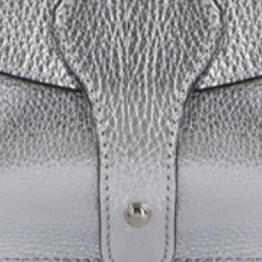 Silver Leather Mini Crossbody Bag - Brix + Bailey
