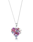 Purple Haze Heart Pendant Necklace