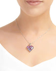 Purple Haze Heart Pendant Necklace