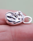Cat Silver Charm