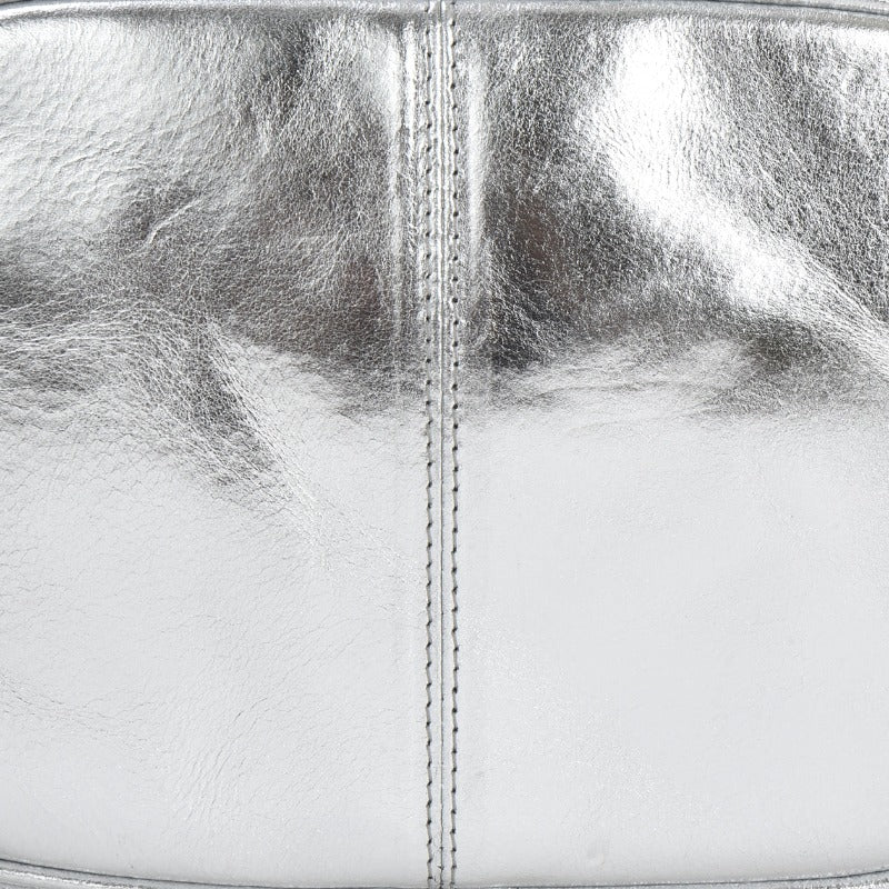 Silver Convertible Leather Cross Body Camera Bag Conscious Ethical Leather Bag Brix And Bailey