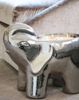 Silver Grand Elephant Candle