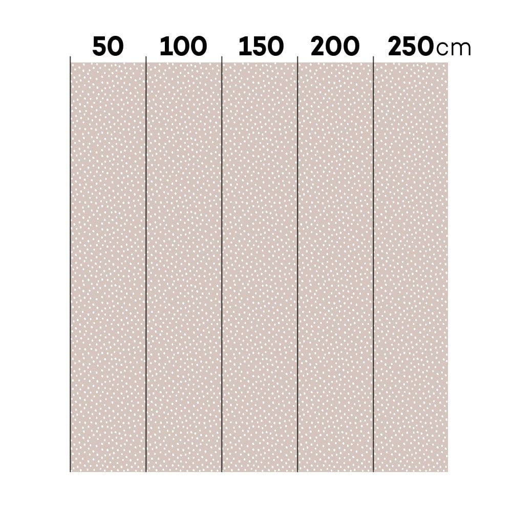Chic Irregular Dots Wallpaper in Powder Pink and White