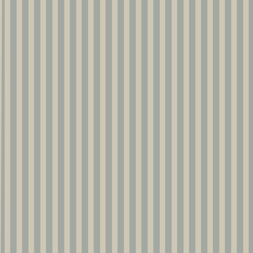 Beige and Blue Vintage Stripe Wallpaper